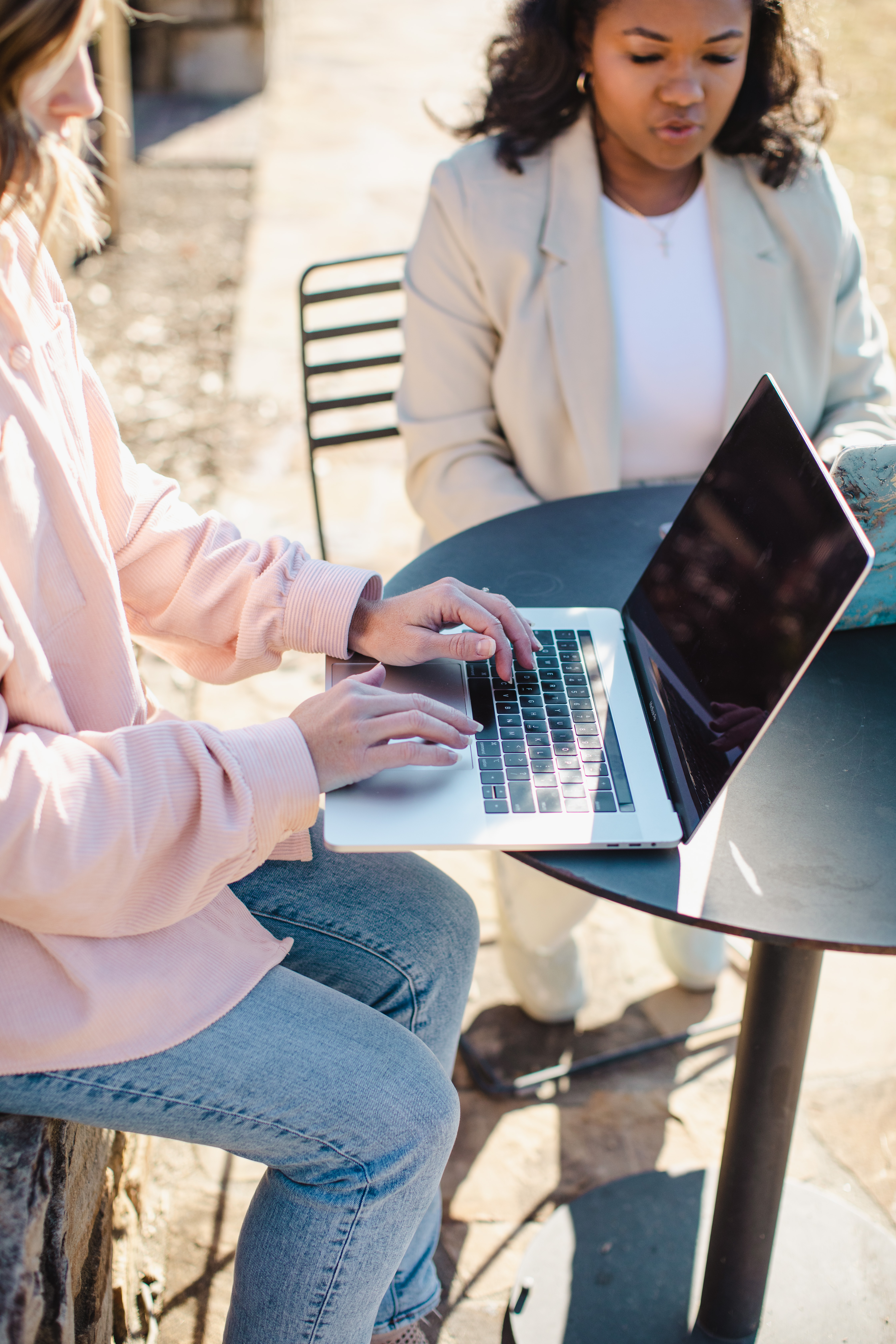 Working session with a client